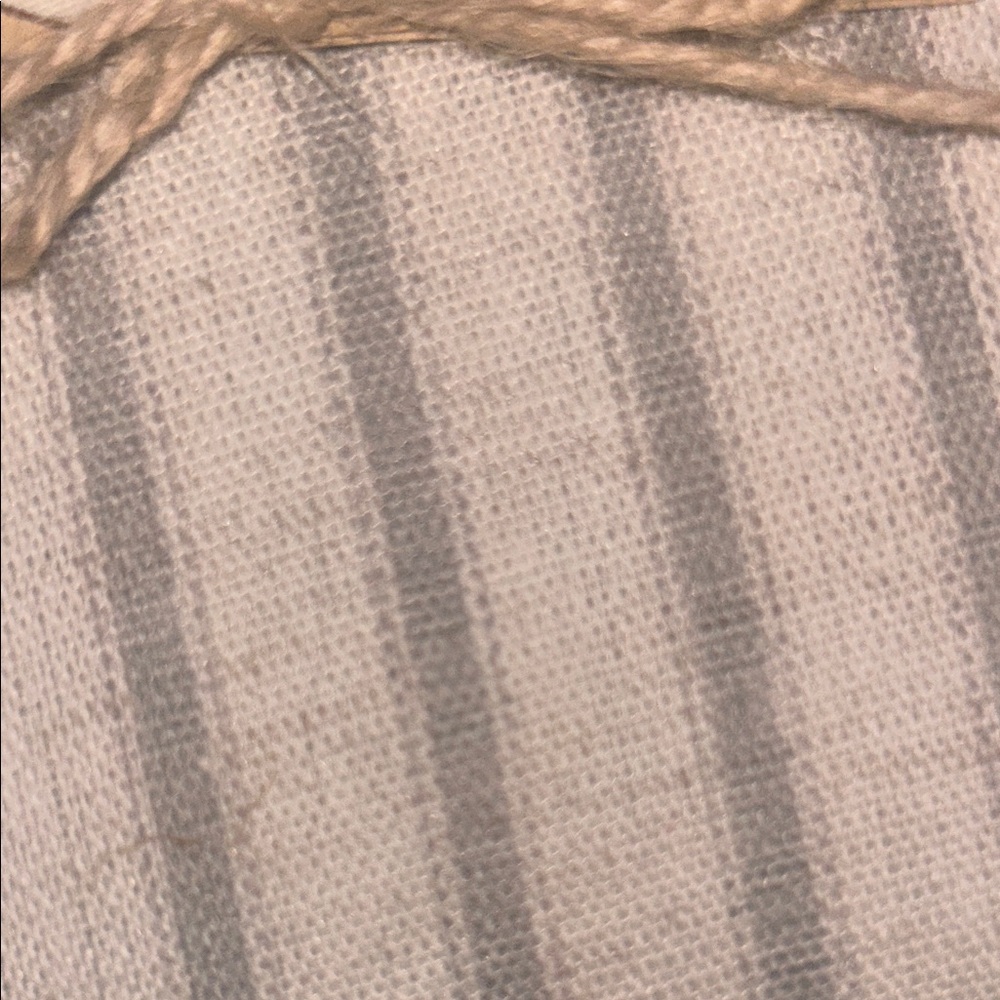 Farmhouse Striped Shower Curtain - 72x72 Inches, Linen Blend Fabric Sage Green - Picture 4 of 7
